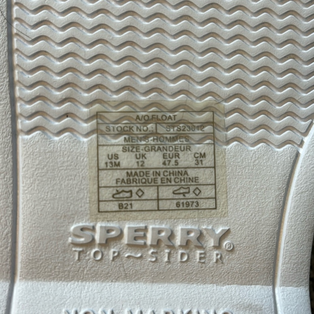 SPERRY TOPSIDER FLOAT BOAT SHOES RAINBOW GRAPHIC MENS SIZE 13 SLIP ON DECK SHOES - Picture 13 of 13
